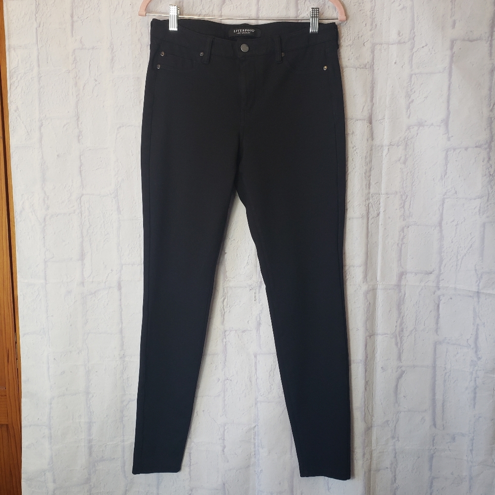 LIVERPOOL LOS ANGELES Stretch Skinny Pants Black 8/29